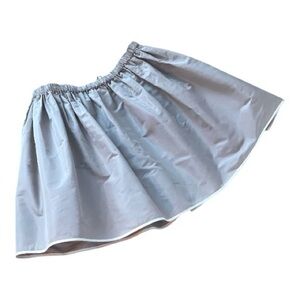 Miu Miu Circle Skater Puffy Beige Skirt Thin Cream Trim